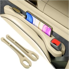 SSNNUU 2PCS Car Seat Gap Filler Organizer with Phone HolderUpgrade Version Ca...