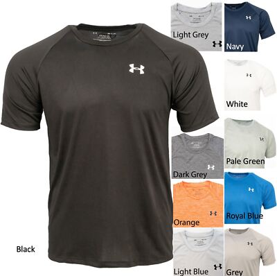 Under Armour Herren T-Shirt Kurzarm UA Gym Fitness HeatGear Crew Running Neu