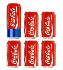 6-Pack BEER SLEEVES - Silicone Can Sleeves - Hide Beer Fits 12oz Coke Size Cans