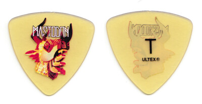 Mastodon Troy Sanders Klar Gelb Gitarre Pick - 2014 Einmal Mehr Runde Sonne Tour