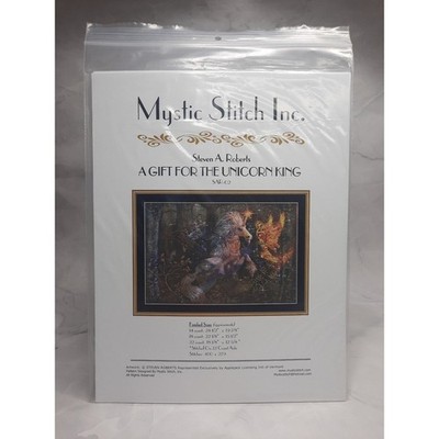 Mystic Stitch A Gift For The Unicorn King Cross Stitch Pattern SAR-02