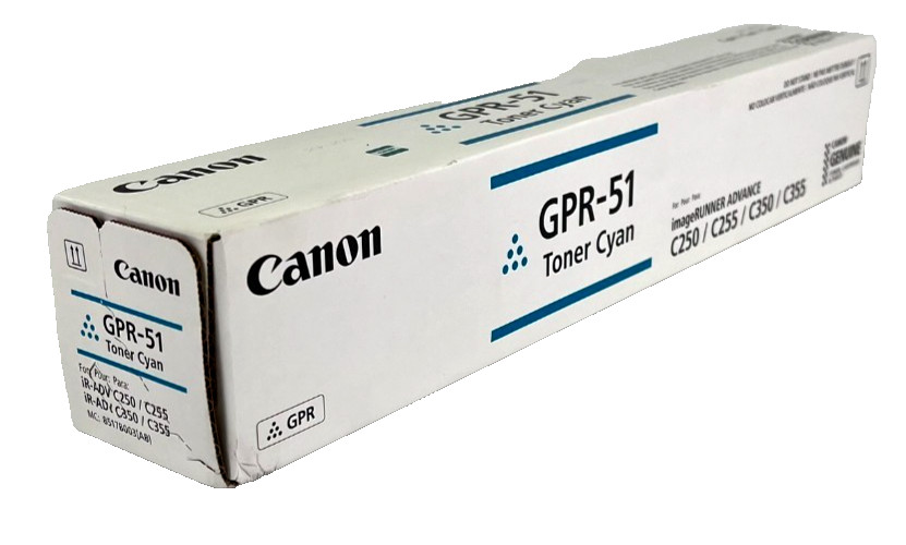 NEW Canon GPR-51 Cyan Toner Cartridge for C250, C255, C350, C355 (BH)