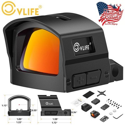 Motion Awake Compact 3 MOA Dot Open RMS/RMSc Red Dot Sight for RMR/MOS/Picatinny