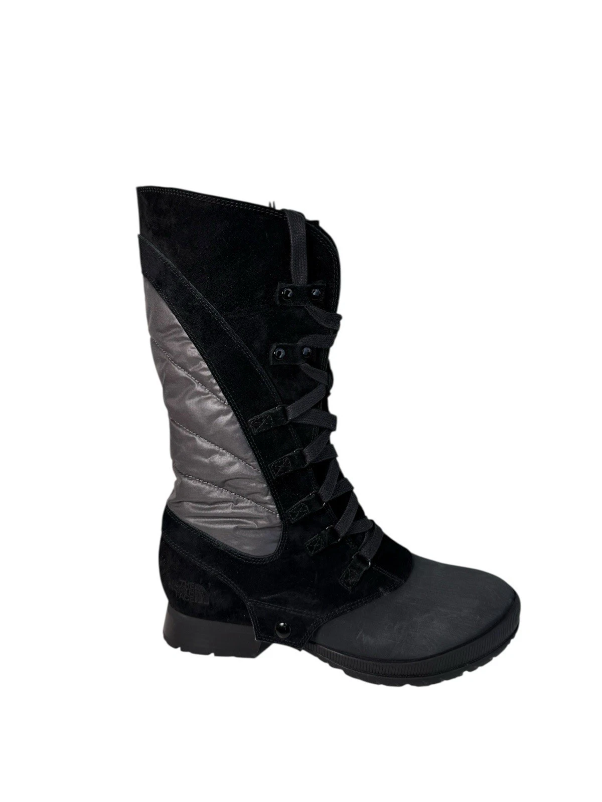 The North Face Zophia Boots in the High Rise Black/Silver Women’s Size 7