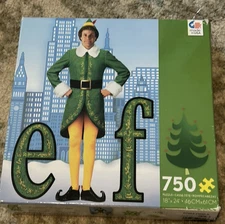 Ceaco Buddy the ELF Jigsaw Puzzle 750pc COMPLETE Will Ferrell Movie NEW/OPEN BOX