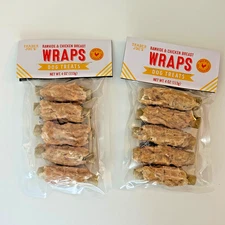 2 Pack Trader Joe’s Rawhide Chicken Breast Wraps Dog Treats 4 Oz Each