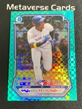 2026 Bowman Chrome Juan Sanchez Aqua X-Fractor Refractor 1st Prospect 012/125