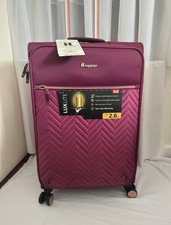 Image of it Luggage Lux Lite Bewitching Maroon MEDIUM Suitcase 8 Wheel 67 × 41.5 × 26.5cm
