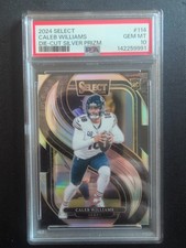 2024 Panini Select - Premier Level Caleb Williams #114 Silver Prizm Die-Cut (RC)