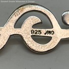 925 Sterling Silver Music Note Charm Black Cord Bracelet 2.5g — photo 3