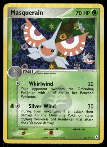 Masquerain 20/101 Rare Hidden Legends Pokemon Reverse Holo Near Mint