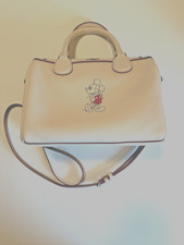 Coach Limited Edition Mickey Mini Bennett Satchel Chalk Color F59371