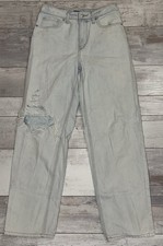 Wild Fable High Rise 90s Relaxed Straight Jeans size 4 - Distressed B