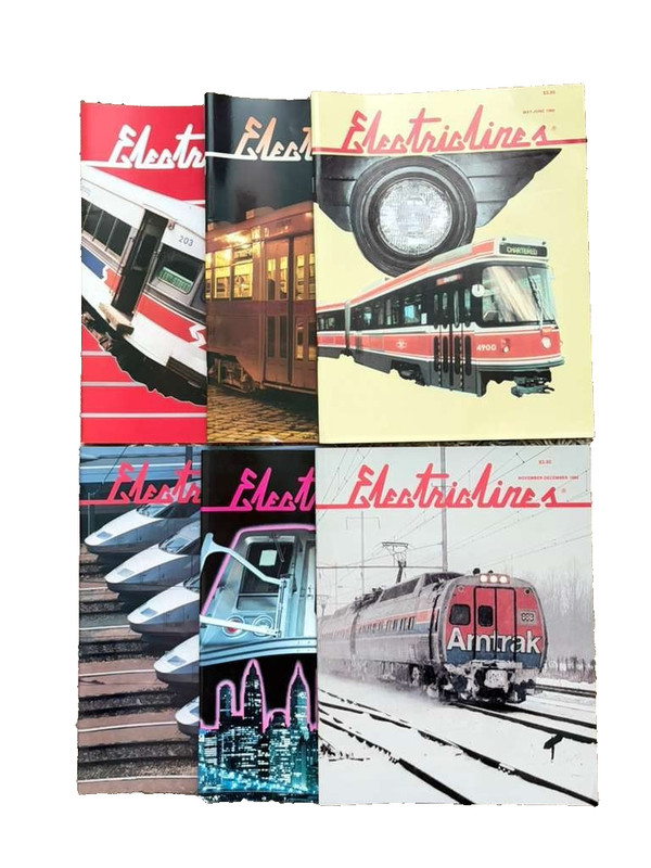Electroliner Train Magazine Complete 1990 Set of 6 (December - January)