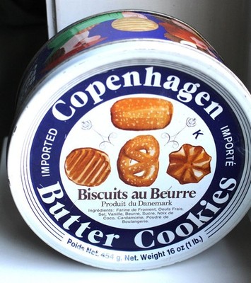 Blechdose Danish Butter Cookies 454g Keks Royal Baker Copenhagen Val-Sales 20cm