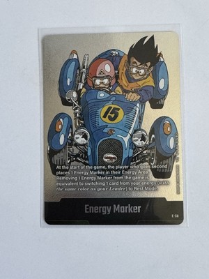 Son Goku Energy Marker E-50 Silver Manga Booster SB01 Dragon Ball