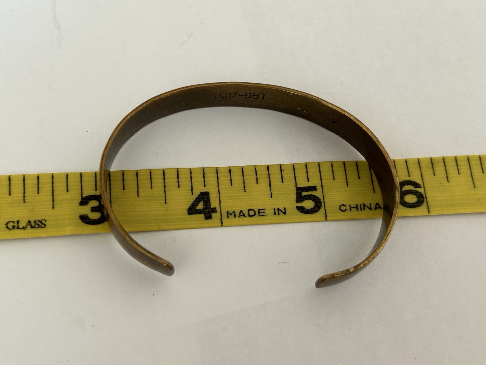 Beautiful NATIVE AMERICAN Copper CUFF BRACELET BY… - image 6