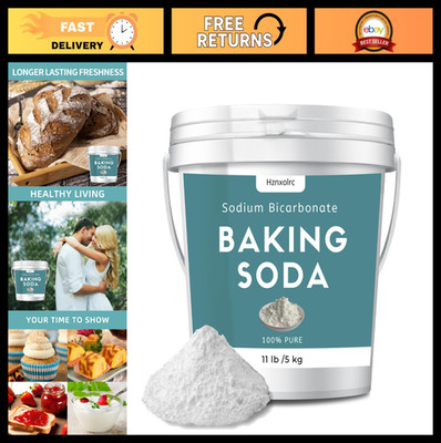 11lb Premium Baking Soda Powder - 100% Pure Sodium Bicarbonate for Baking & Clea