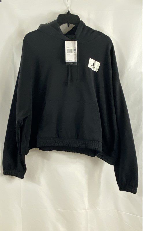 Jordan Women's Black Essentials Flight Fleece Hoodie Loose Fit Plus Sz 1X NWT