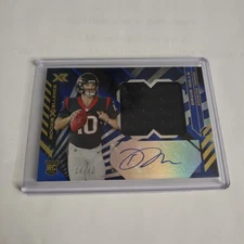 2021 Panini XR Davis Mills Rookie Xcellence Blue RPA /49