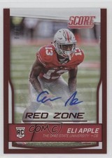 2016 Score Rookies Red Zone Signatures /20 Eli Apple #414 Auto 15r3