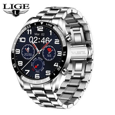 Smartwatch Herren mit Schrittzähler Pulsuhr Armbanduhr Sportuhr für Android iOS