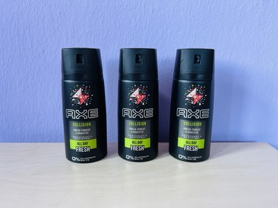 Axe Collision Fresh Forest & Graffiti Deodorant Body Spray (3x150ml) New Rare