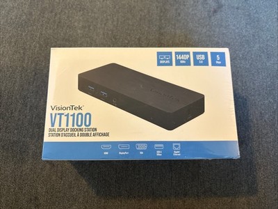 VisionTek VT1100 Dual Display Universal USB 3.0 Docking Station NEW SEALED