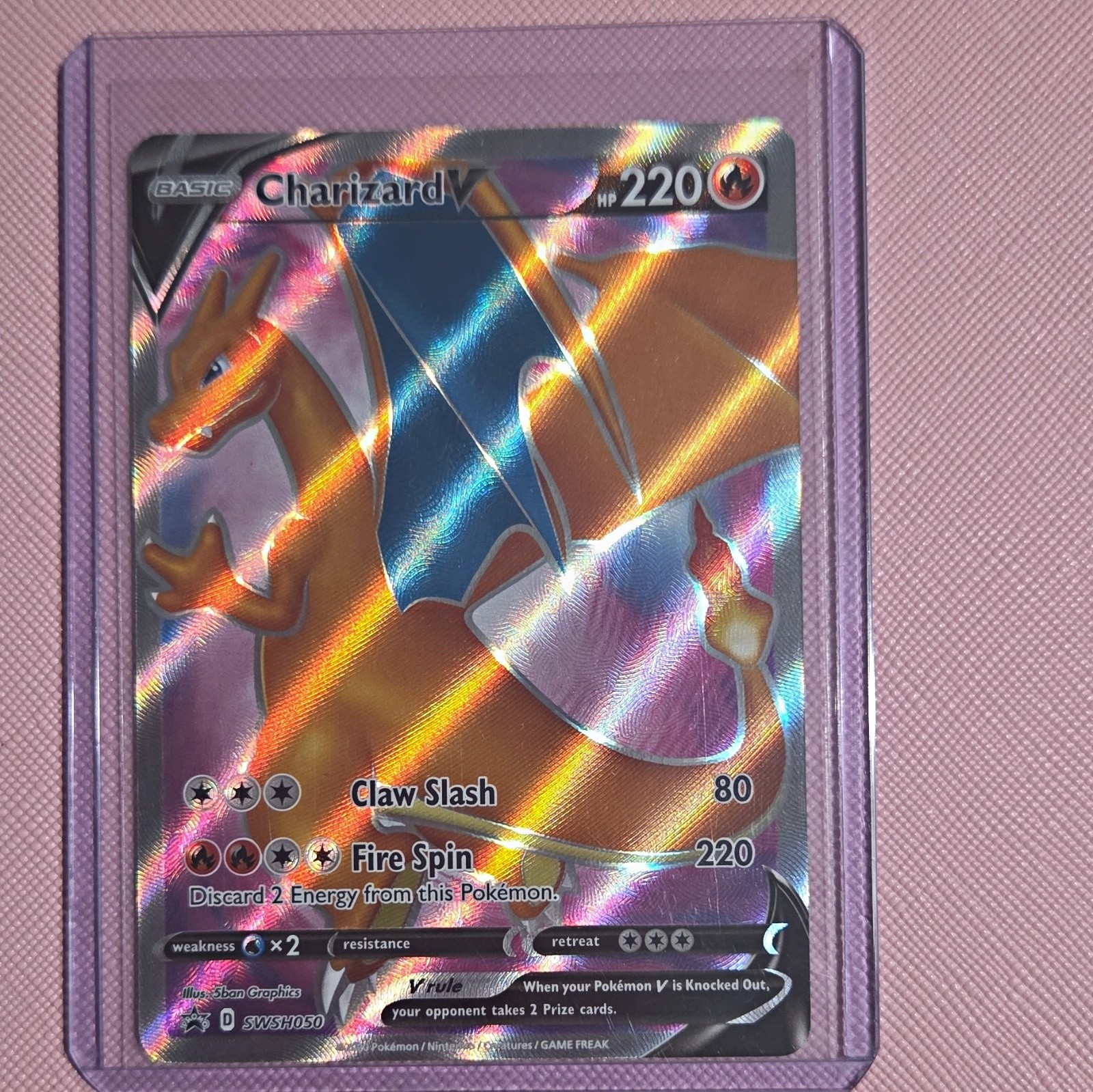Charizard V SWSH050 Sword & Shield Promo Holo Pokemon TCG 220 HP English 2020