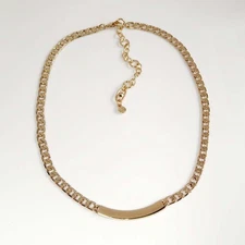 17" Cabi Minimalist Square Tag Chain Necklace Chic Women Party Vacation Jewelry