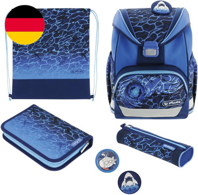 Herlitz Schulranzen Ultralight plus Blue Shark, 16 L
