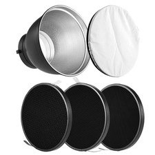 7" Standard Reflector Diffuser Lamp Shade Dish with 20  /40 / 60  Honeycomb G...