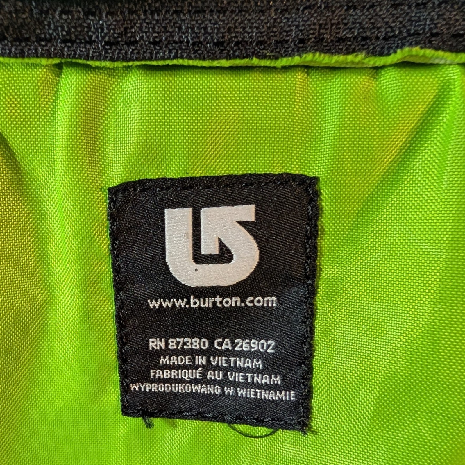 Burton Backpack Skating Snowboarding with Boot Pocket Green Pixelated Gear Bag