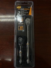 NEW Gearwrench 2 Pc 3/8" 90 Tooth Compact Head Ratchet Set 81253T