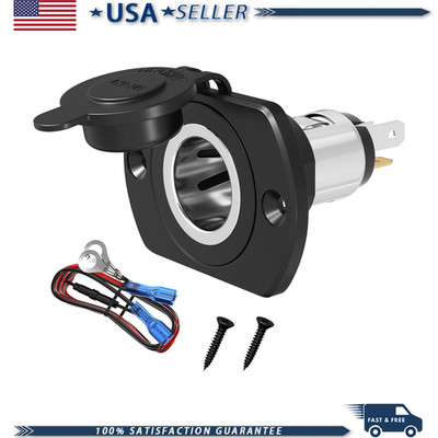 12V Cigarette Lighter Socket Power Outlet Plug Car Truck RV Boat MotColor: DR-Y8