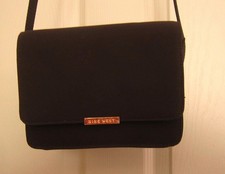 Nine West Brown Crossbody Purse~Handbag Long Strap Magnet Closure Mirror Within