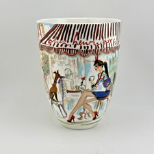 Henri Bendel Coffee Mug Bendel Girl Cafe Chez Henri NYC Bone China Very Rare