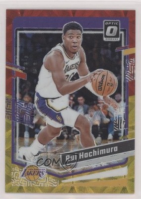 2023 Donruss Optic International Red & Gold Prizm 98/99 Rui Hachimura #162 1kn1