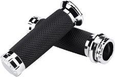 1 Inch/25mm Motorcycle Handlebar Grips Cable Throttle Hand Grips for black