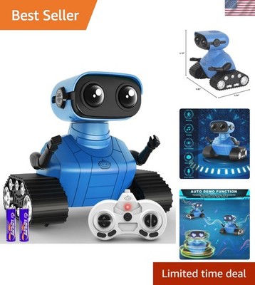 Robot Toys for Boys Girls, Rechargeable Remote Control Emo Robots with Auto-D...