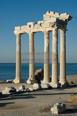 APOLLO TEMPLE SIDE ANTALYA TURKEY 2ND CENTURY 4X6 PHOTO