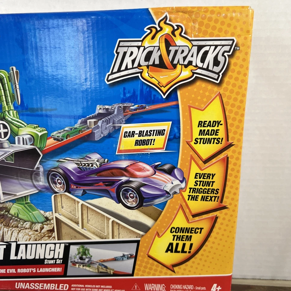 Hot Wheels Trick Tracks Robot Blast Launch Stunt Set - RARE - Image 3 of 4