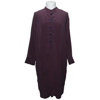 Kokoon, Kleid, Größe: XS, Lila/Mehrfarbig, Seide, Karo, Damen #MMD
