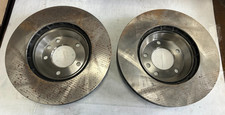 SEBRO Pair of FRONT Vented 350mm Disc Brake Rotors For Porsche Cayenne , COATED