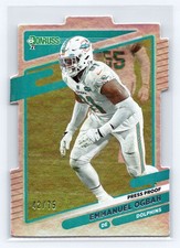 2021 Donruss Press Proof #69 Emmanuel Ogbah /75 Miami Dolphins