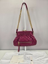 Marc Jacobs Little Stam Quilted Leather Chain Shoulder Bag Authentic Y2K