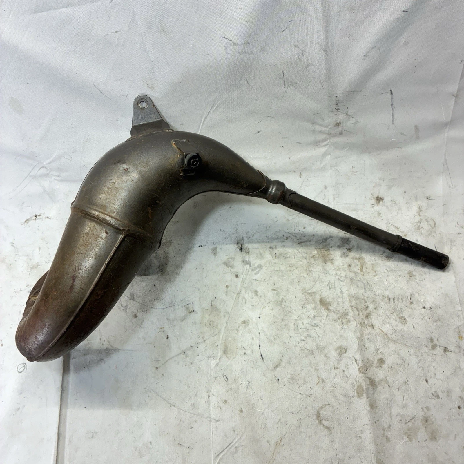 2006 02-13 KX85 KX 85 OEM Exhaust Header Pipe Manifold Expansion Chamber Mount
