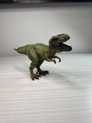 Schleich 2011 Green Tyrannosaurus Rex Dinosaur T-Rex Figure  Toy Movable Jaw