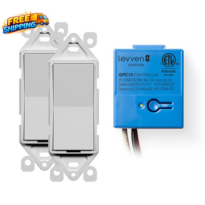 3-Way On/Off Wireless Switch Kit  Decorator-Style Switch Wireless Power Control