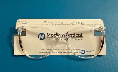 Modern Optical Gleaming Crystal Tortoise Eyeglasses Frames 56-18-145MM